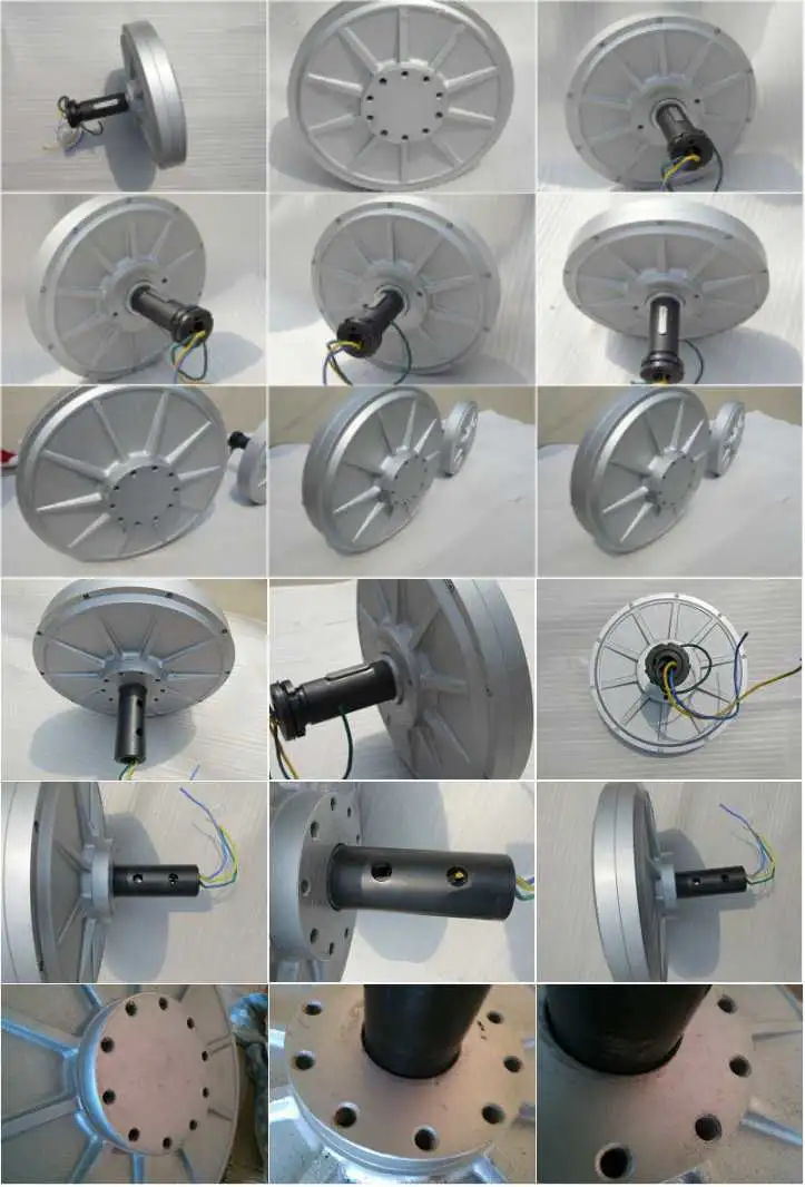 3kw 100rpm Disc Coreless Axial Flux Pmg with BV